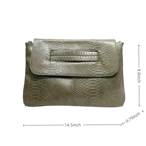 Image of Women Classic Crocodile Pattern Faux Leather Clutch Purse Oversized Female Shoulder Bag Messenger Handbag