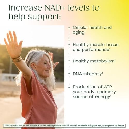 Image of MegaFood NAD + Boost with Nicotinamide Riboside & Resveratrol, Vitamin B12, B6, Methyl Folate & Niacin - Supports NAD+ Production for Healthy Aging - Vegan, Non-GMO - 60 Capsules, 30 Servings