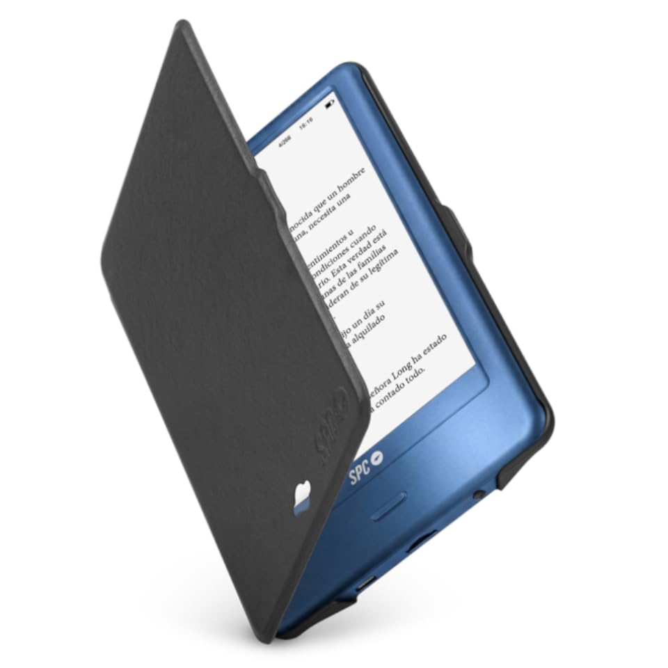 SPC Dickens Light 2 Pro + Funda | Libro Libro electrónico 6 Pulgadas táctil E Ink, Brillo Ajustable y Temperatura de Color, 8GB de Memoria, 1 Mes autonomía, Ligero y Fino   Azul