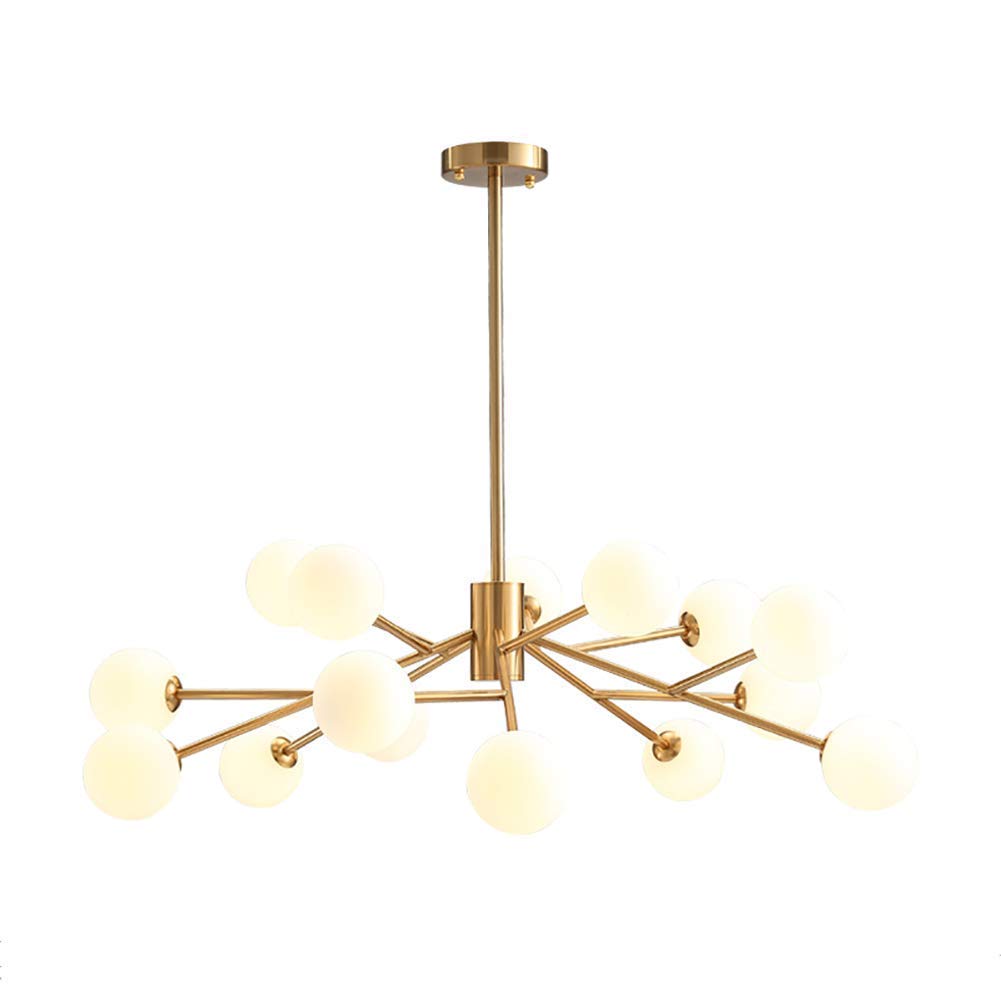 chandelier Przemysł Sputnik żyrandol, przezroczysty szklany oświetlenie żyrandoli wyposażenie oświetlenia salonu lampy do jadalni Lampy LED wiszące światło sufitowe ramię w jasnym, szarej abażurze.,