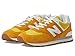 New Balance Men's 574-V2 Lace-up Sneaker, Gold/White, 9.5