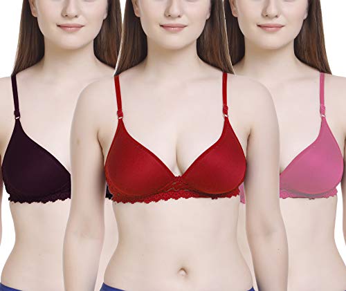 Image of FIMS - Fashion is my style Women Lace Padded Bra Lightly Pad Full Coverage