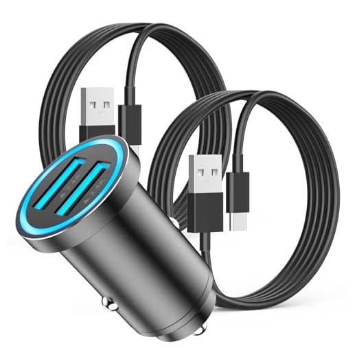 iPhone 15 Pro Car Charger,[MFi Certified] 24W Dual Type C Power Rapid Car Charger Adapter with 2 Pack USB Charging Cable Quick Car Charging for iPhone 15/15 Pro Max/15 Plus/iPad/Galaxy/Pixel