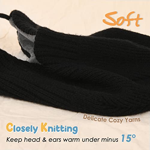 Toddler Winter Hat Baby Beanie with Earflap Fleece Lined Warm Soft Winter Hats for Girls Boys2