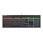 CHERRY MX 2.0S, Mechanical Gaming Keyboard with RGB Lighting, UK-Layout (QWERTY), Wired, Designed in Germany, MX2A RED Switches, Black