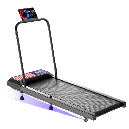 Image of Gkyet Walking Pad with 5%-8% Incline, 2.5HP Quiet Under Desk Treadmill for Home Office, 265 LBS Capacity, Portable Slim Walking Pad Treadmill with Remote Control, Small Treadmill for Apartment