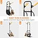 Olympia Tools Folding Hand Truck with Wheels - Moving Dolly Hand Cart - Heavy Duty Trolley (330lbs Stair Climbing Hand Truck)