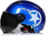 chopper omologato ★【Strato di imbottitura del casco】: lo strato di imbottitura in EPS ad alta densità può attutire meglio la forza di impatto, assorbire efficacemente la forza di impatto esterna, ridurre l'impatto della testa e proteggere veramente la testa di chi lo indossa.