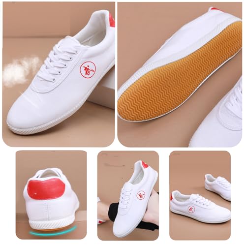 Tai-Chi Wu Shu Kung Fu Shoes for Men Women Chinese Martial Arts Shoes Boxing Karate Taekwondo Training Morning Exercises Shoes Adults (Size:37 EU,Color:A)3