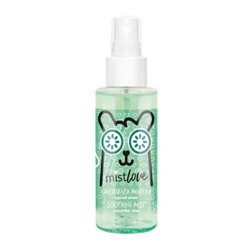 FLOSLEK Spray facial calmante Cucumber Aloe | 95 ml | Hydro Boost Express tonificante facial | Bomba de humedad refrescante para pieles secas y sensibles | Cosmética natural vegana