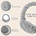 Passionbility Ear Muffs For Winter Women, Soft Fluffy Earmuffs Ear Covers Outdoor, Foldable Ear Warmers for Cold Weather, Grey