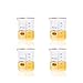 ULAB Scientific Glass Beaker Set, Vol. 250ml, 3.3 Borosilicate Griffin Low Form with Printed Graduation, Pack of 4, UBG1015
