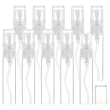 BENECREAT 30 STÜCKE 5 ml Mini Feinnebel Sprühflasche Transparent Glas Reise Leere Zerstäuber Sprühflaschen mit Kunststoffdeckel für Parfüm, Körperpflege Flüssigkeit, Kosmetik