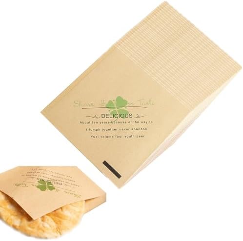 Burger Papier Fettdicht | 200 Stück | 15x15cm | Sandwich-Tüten Mit Druck | Für Imbiss & Party