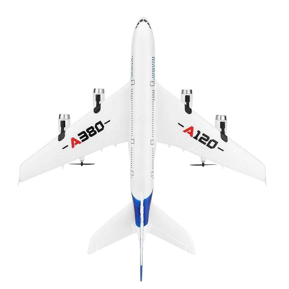 efaso RC Flugzeug A-120 ferngesteuertes Flugzeug aus robustem EPO-Material mit Stabilisierungssystem 3-Kanal Flugzeug ferngesteuert mit 2,4GHz Rc Passagierflugzeug (RC Flugzeug A-120)