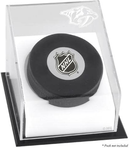 Nashville Predators Puck Logo Display Case - Hockey Puck Free Standing Display Cases ''Case Only''
