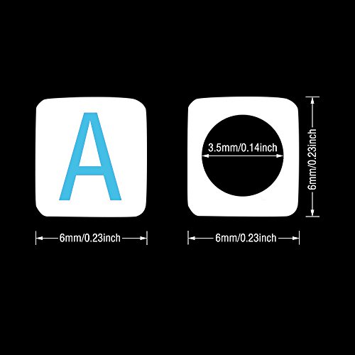 Quefe 1000Pcs Letter Alphabet Beads, 4 Color 6Mm Cube Acrylic Letter Beads With 50 Meters Elastic String Crystal Cord For Jewelry Making, Necklace, Bracelets #TOP5