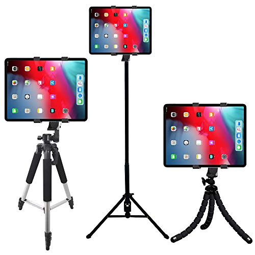 Acuvar Tablet Holder Tripod Mount (Universal) Fits Ipad Tablets And Other Tablets + An Ecostconnection Microfiber Cloth #TOP1