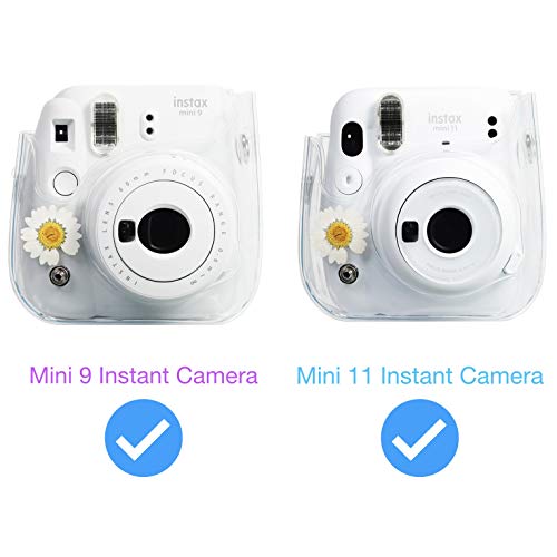 Queen3C Dry Flower Protective & Portable Case, Designed For Mini 11 Instant Camera Also Compatible With Mini 9, Mini 8 Instant Camera. (Daisy Gypsophila) #TOP1