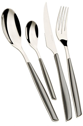 Ménagère de table Bugatti Glamour Argent ensemble couverts inox 24 pièces