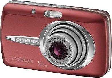 Amazon | OLYMPUS CAMEDIA μ DIGITAL 600 レッド 600万画素 M-D600RED