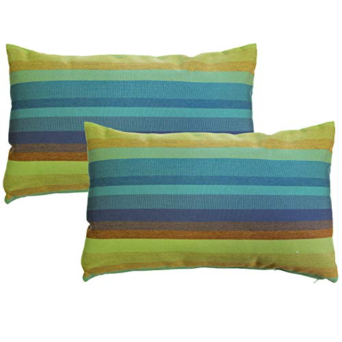 PILLOW DÉCOR Sunbrella Outdoor Pillow, Astoria Lagoon, 12