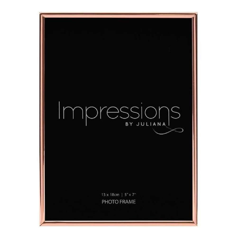 Impressions By Juliana Copper Plated Thin Edged Photo Frame Collection 7X5 Inch