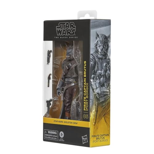 Star Wars La série Noire, Pirate Capitaine Brutus (Port Borgo), Figurine de 15 cm, Skeleton Crew
