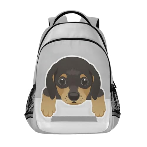 ALAZA Dachshund Dog Backpacks Travel Laptop Daypack School Book Bag for Men Women Teens Kids