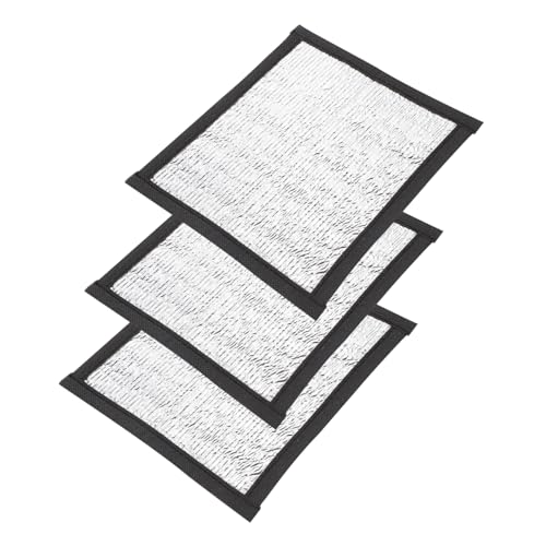 VICASKY 3Pcs Winter Pet Warmer Heating Pad for Reptiles Self Warming Mat for Parrots and Animals Thermal Insulation with Uniform Heat Distribution