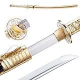 Katana Sword Real Japanese Samurai Sword 9260 Spring Steel Heat Tempered Hand Forged Japanese Samura