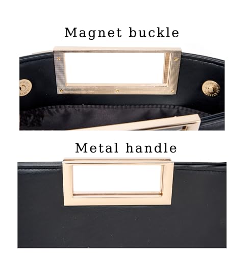 Image of Women's Woven Evening Bag Casual Leather Shoulder Handbag Fashion Clutch Purse