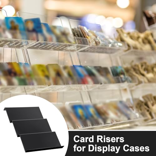 image for Yalikop Trading Card Risers for Display Case Acrylic Modular Display R