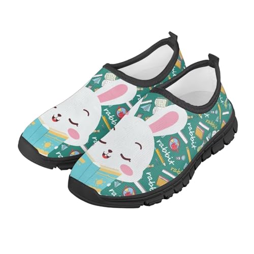Big Kids Cute Slip-On Flat Lightweight Shoes Walking Casual Comfortable Art Painted Travel Outdoor School Shoes Boys Girls Print Series US Size 11-152