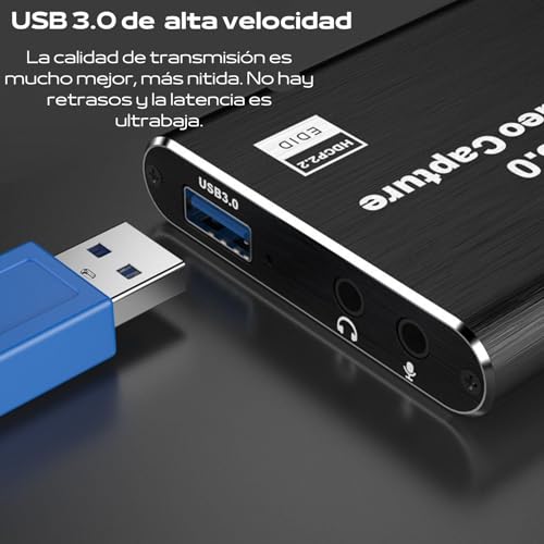 Miniatura 4 de Capturadora Video Hdmi, Placa De Captura 1080p60, Loop-Out 4k60, Streaming