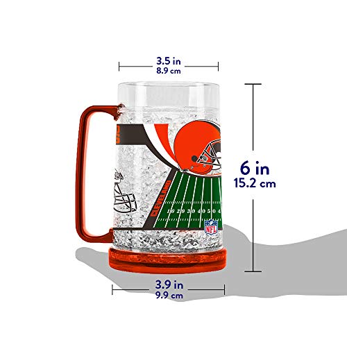 NFL Cleveland Browns 16oz Crystal Freezer Mug
