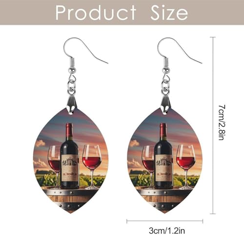 Boucles d'oreilles carlin noir en bois pour fêtes de Noël - 2