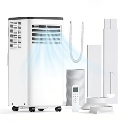 Image of Antarctic Star 8000 BTU Portable Air Conditioner, 4-in-1 Portable AC Unit Cool up to 350 Sq.Ft, 4 Modes Room Air Conditioner with Remote /24Hrs Timer /360 Wheels, Window Installation Kit Included