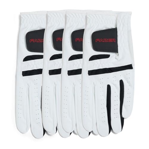 FAZER Hybrid All Weather Golf Glove 4 Pack (Small)