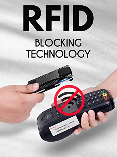 Mosiyeef Slim Wallet For Men - Rfid Blocking Minimalist Wallet For Men - Aluminum Metal Credit Card Holder Wallet With Money Strap For 15 Cards And Cash - Gifts For Men - Mens Wallets #TOP1