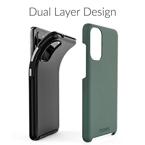Image of Crave for Samsung Galaxy S20 Case, Shockproof Protection Dual Layer Case for Samsung Galaxy S20 5G (6.2 inch) - Forest Green