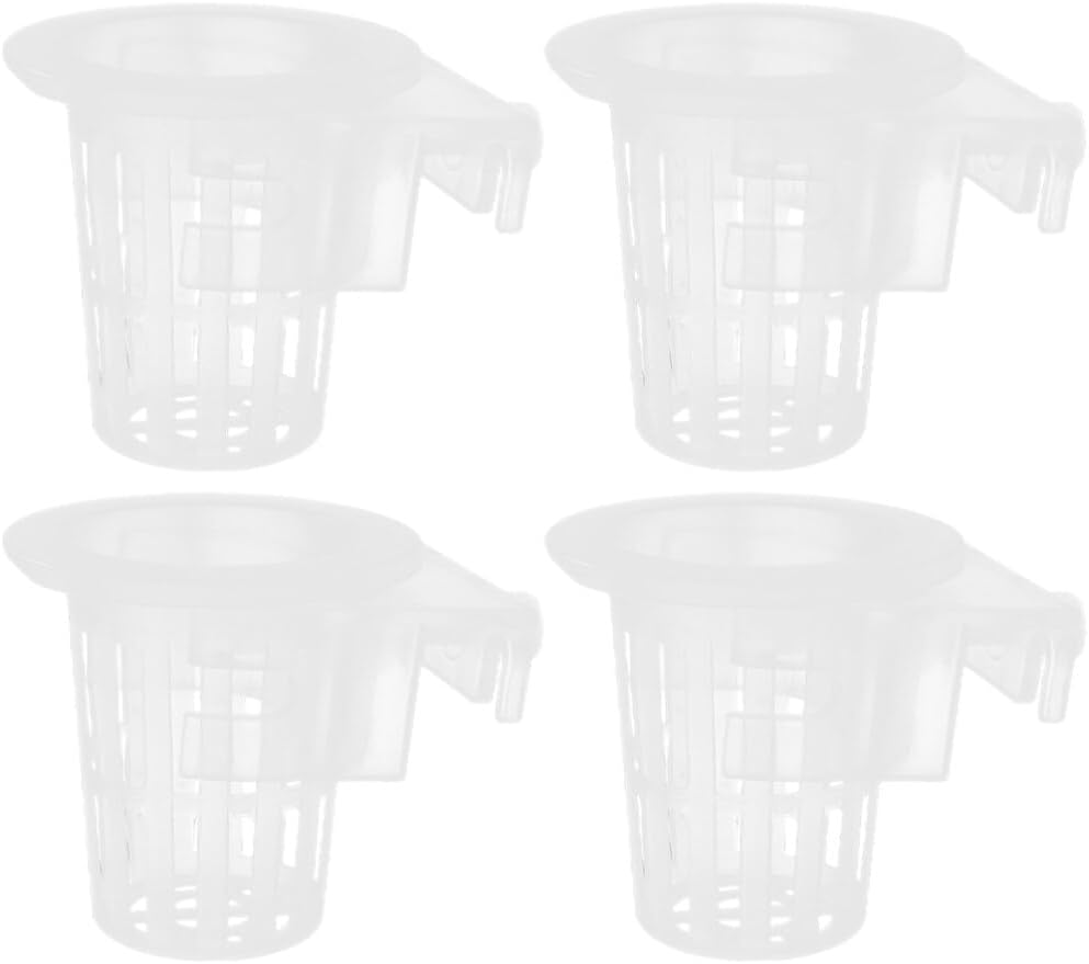 FRCOLOR 4Pcs Hanging Aquarium Plant Holder with Suction Cups Fish Tank Planter Cup for Plants Promotes Water Circulation and Plant Growth