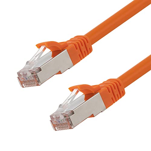 Cable Ethernet NavePoint CAT6A Patch Cord 5 ft Naranja miniatura 1