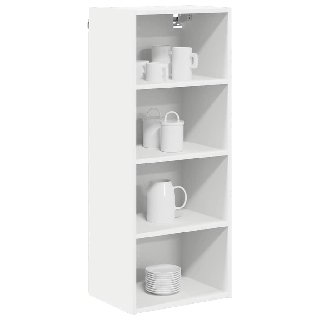 Moderner Hängeschrank mit Speicherfunktion aus Holzwerkstoff in Weiß 40 x 29,5 x 100 cm für Ihre Kücheneinrichtung und praktisches Küchenzubehör
