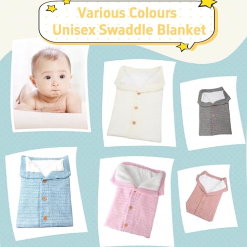Image of Danolt 0-6 Months Newborn Swaddle Blanket, Baby Swaddle Blanket, Baby Essentials, Baby Clothes, Baby Girl Boy Newborn Essentials