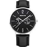 BERING(ベーリング) 腕時計 メンズ アナログ クォーツ クラシック コレクション ウォッチ カーフスキン 本革 レザー ストラップ & サファイアクリスタル 14240-402 正規輸入品 内部3年保証 サファイアガラス キズつきにくい 割れにくい