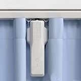 Blindsmart Automatic Curtain Opener, Zigbee Smart Curtain Opener with Remote Control App/Timer for Roman Rod I Type U Type Tracks, Work with Alexa and Google Home, Tuya Zigbee Hub is Required, White