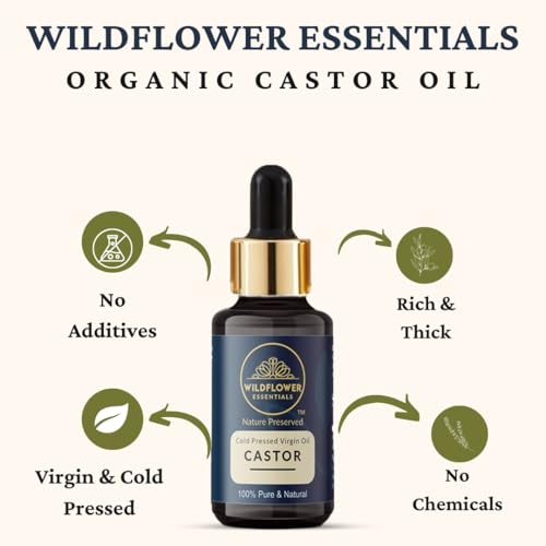 Image of Castor Oil Cold Pressed Carrier Oil For Hair & Skin 30ml