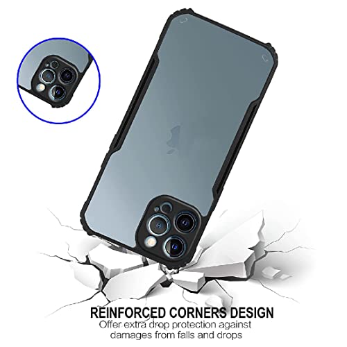 Image of Amazon Brand - Solimo Mobile Cover (Soft & Flexible Shockproof Back Case with Cushioned Edges) (Black) for Apple iPhone 13 Pro Max (Silicone