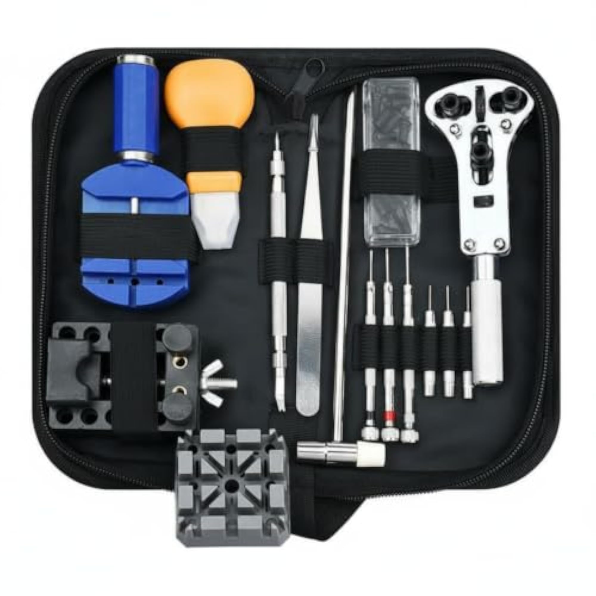 15 Pieces Multifunctional Watch Repair Kit, Portable